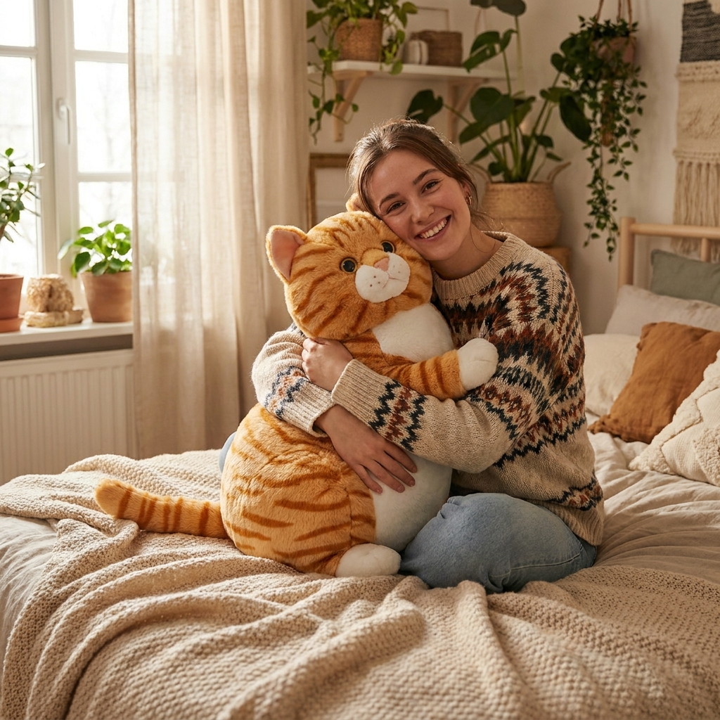 Giant Orange Cat Plush