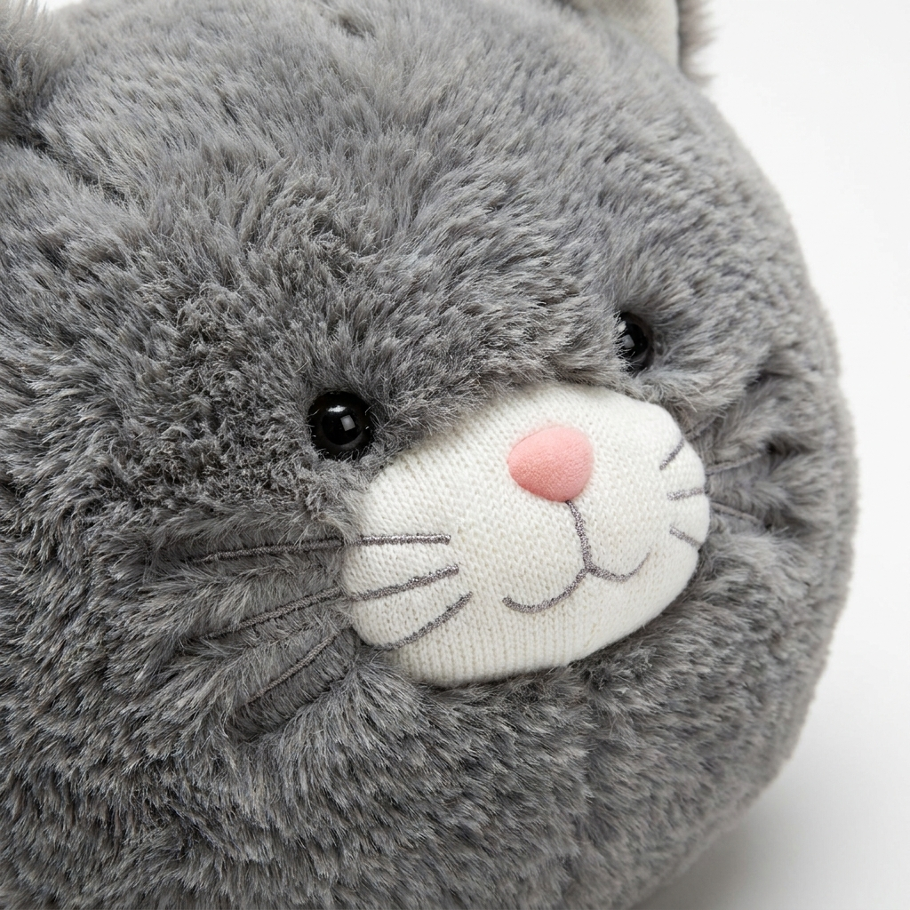 Giant Gray Cat Plush