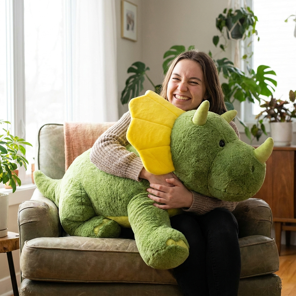 Giant Triceratops Plush